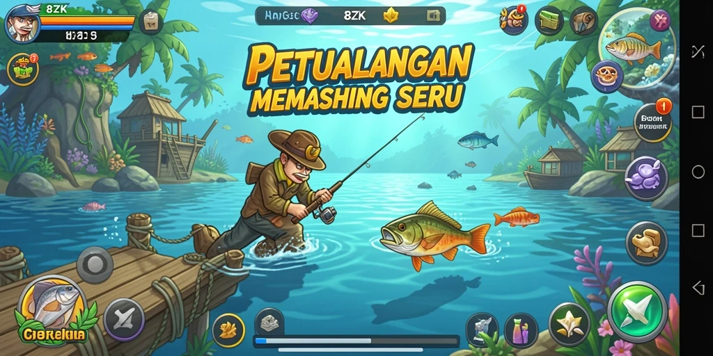Tangkapan besar dalam game Fishing 8ZK menunjukkan keseruan gameplay.