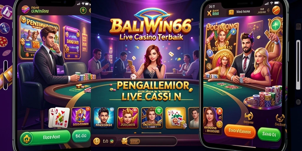 Tampilan gameplay BALIWIN66 saat bermain Live Casino yang seru.