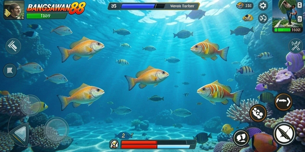 Gameplay seru menembak ikan di BANGSAWAN88.
