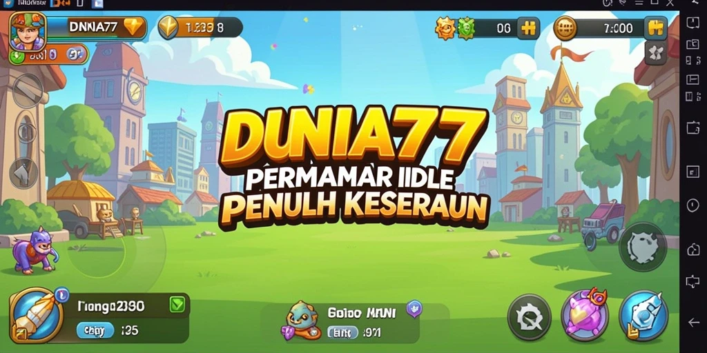 Tampilan gameplay DUNIA77 yang menarik dan interaktif.