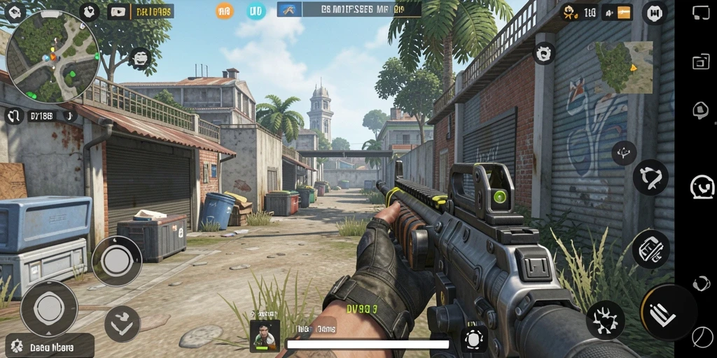 Tangkapan layar gameplay DV188 menampilkan aksi pertempuran yang mendebarkan.