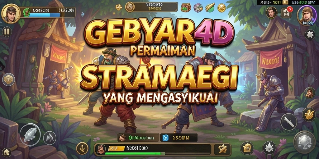 Tampilan gameplay GEBYAR4D yang menegangkan dan strategis.