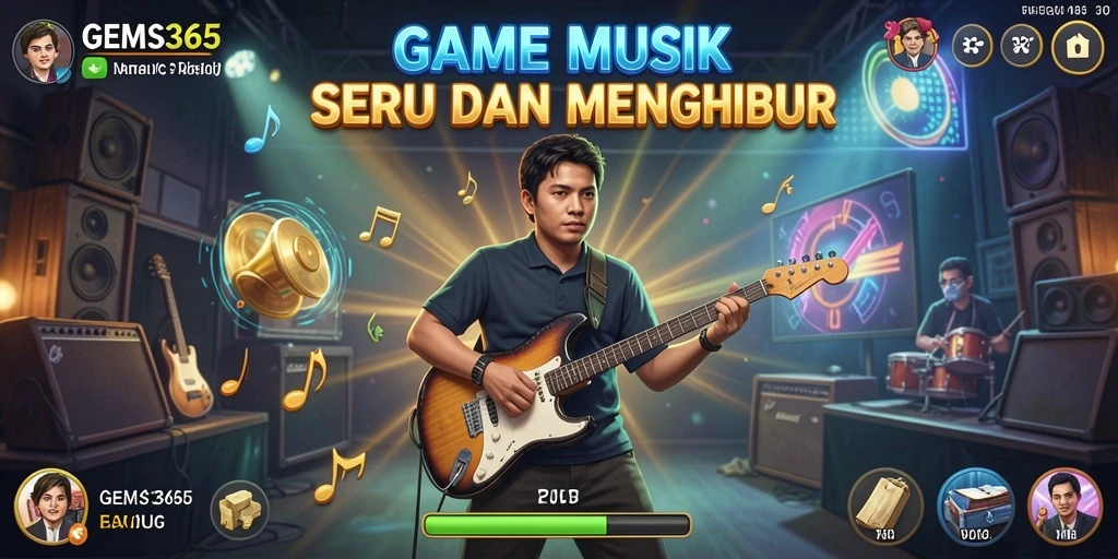 Tampilan gameplay GEMS365 yang menarik dan interaktif.