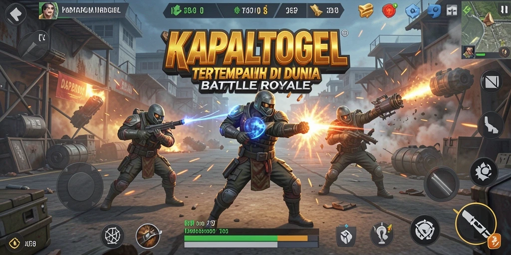 Tangkapan layar gameplay seru dalam KAPALTOGEL Battle Royale.