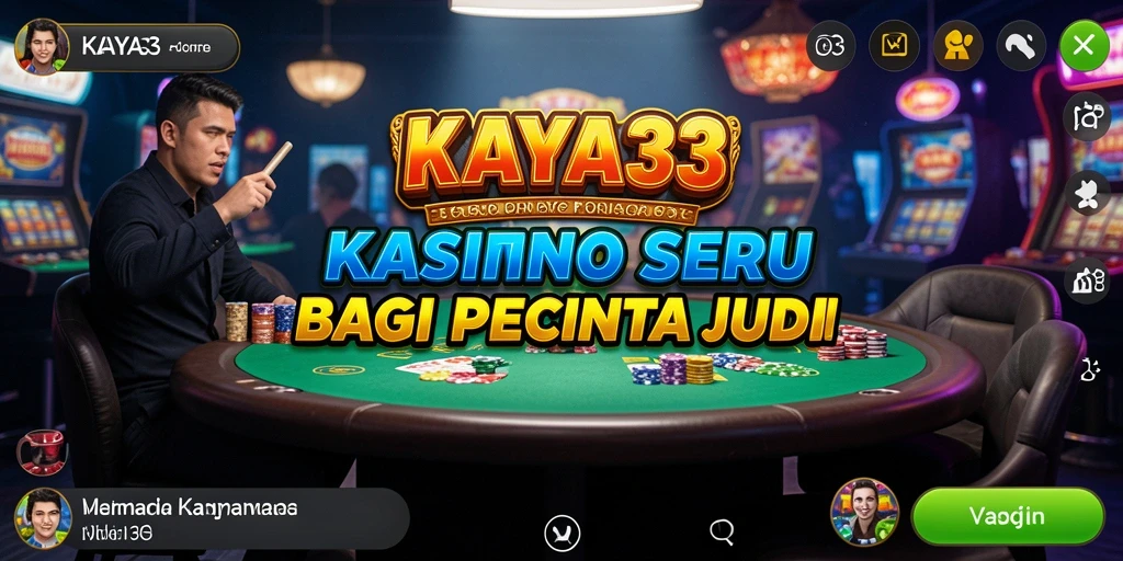 Tampilan menarik dari permainan Kasino KAYA33 yang mengasyikkan.