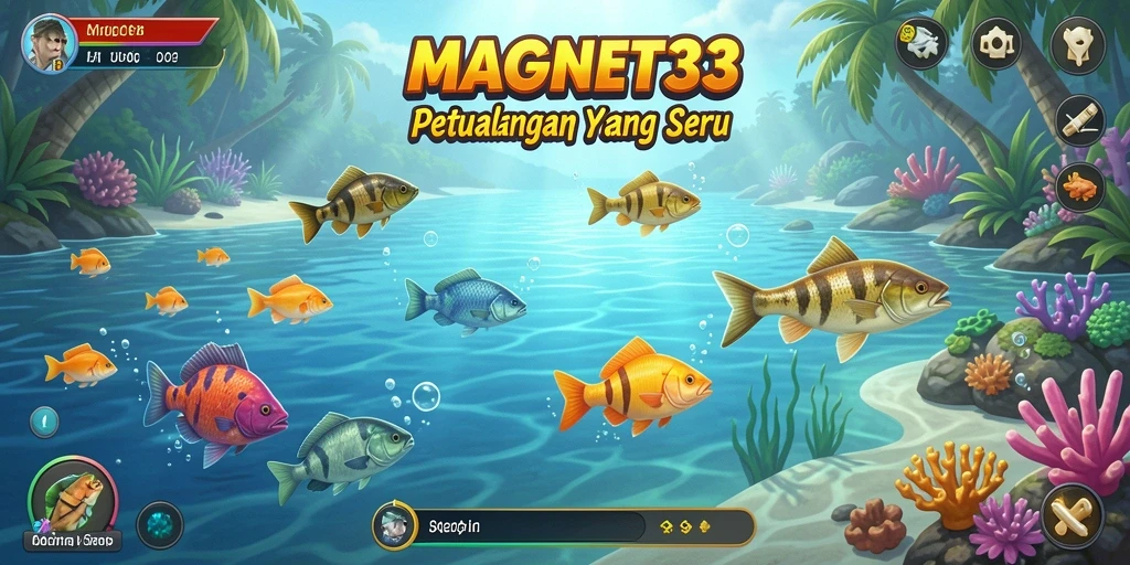 Screenshot MAGNET33 menampilkan aksi memancing yang seru dan menantang.