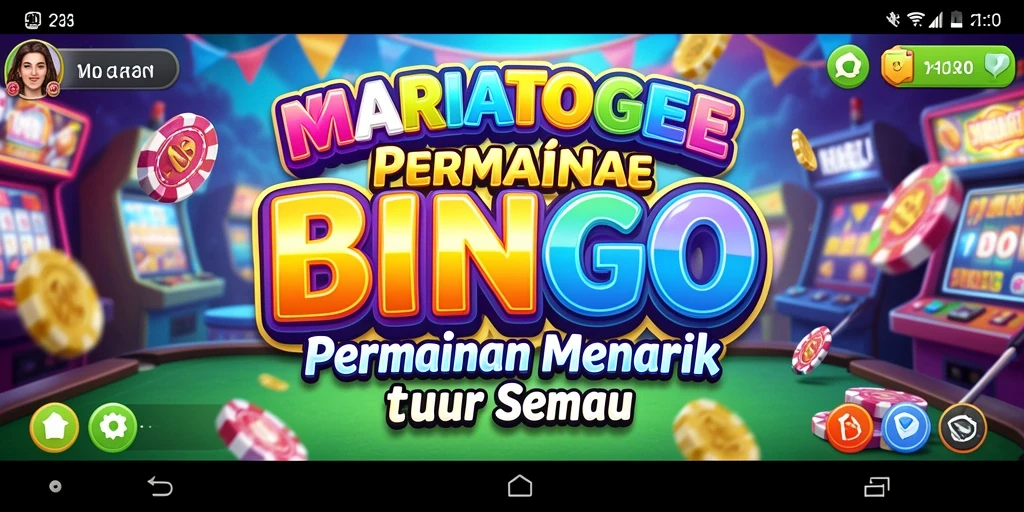 Tampilan gameplay seru di MARIATOGEL dengan suasana Bingo yang aktif.