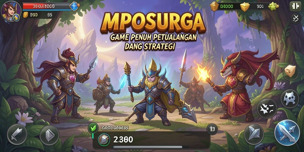 Tangkapan layar gameplay MPOSURGA yang menunjukkan petualangan seru dalam permainan Idle.