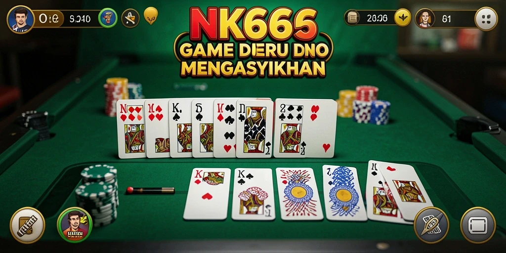 Gameplay NK666 yang mendebarkan saat bermain domino.