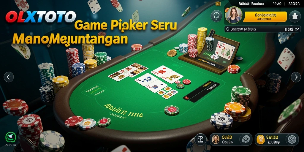 Screenshot OLXTOTO menampilkan pemain Poker bersaing di meja permainan.