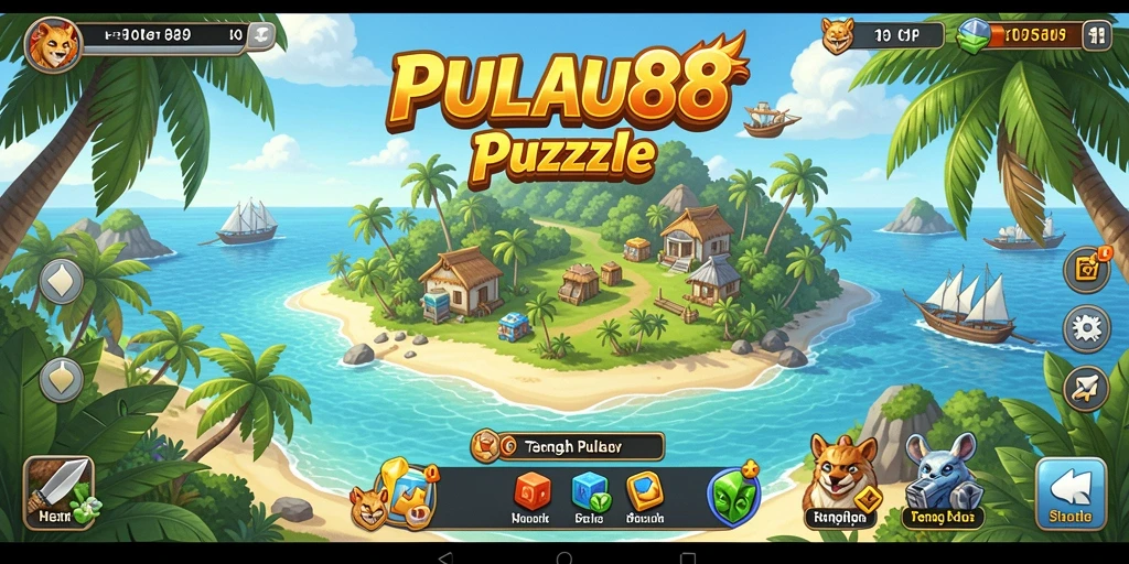 Screenshot gameplay PULAU88 dengan beragam tantangan puzzle.