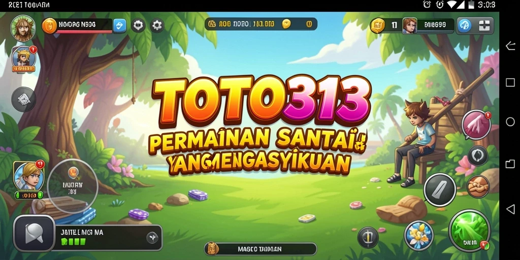 Tampilan gameplay TOTO313 yang cerah dan menarik.