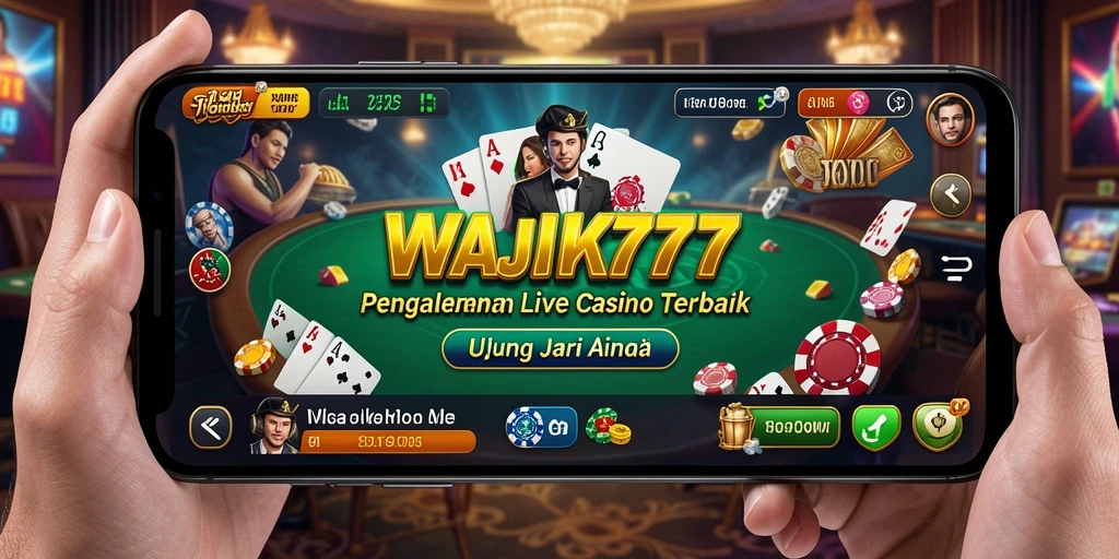 Tampilan gameplay Live Casino yang mengesankan di WAJIK777.