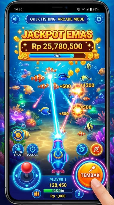 Fitur pencarian untuk menemukan aplikasi di okjk.